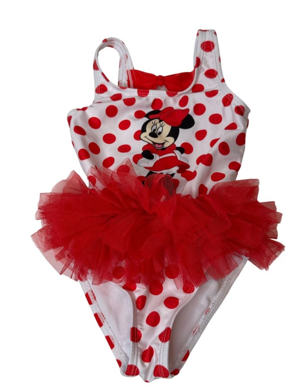 Disney Junior Minnie Mouse Polka Dot Tutu Swimsuit Girls 2T